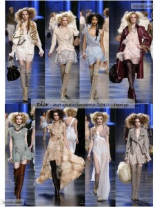 Chiffon e pelle per Christian Dior alle sfilate parigine autunno/inverno 2010