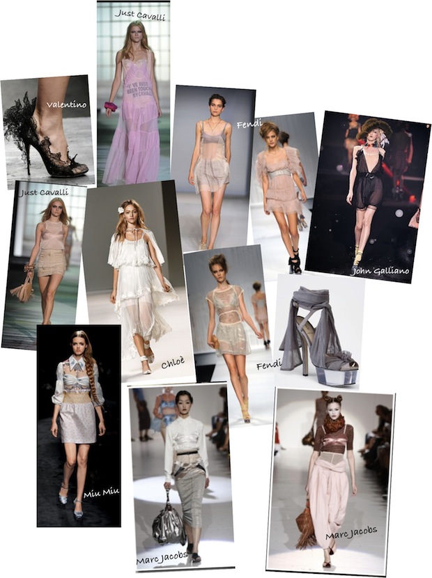 lingerie a vista: trend primavera-estate 2010